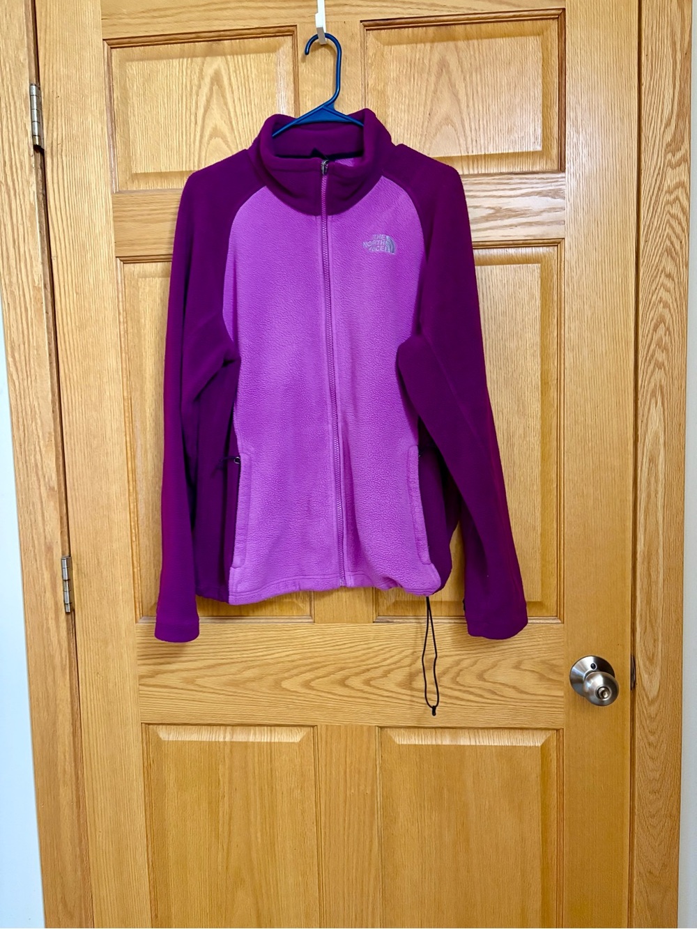 The North Face Women's Two-Tone Purple Fleece Utility Jacket